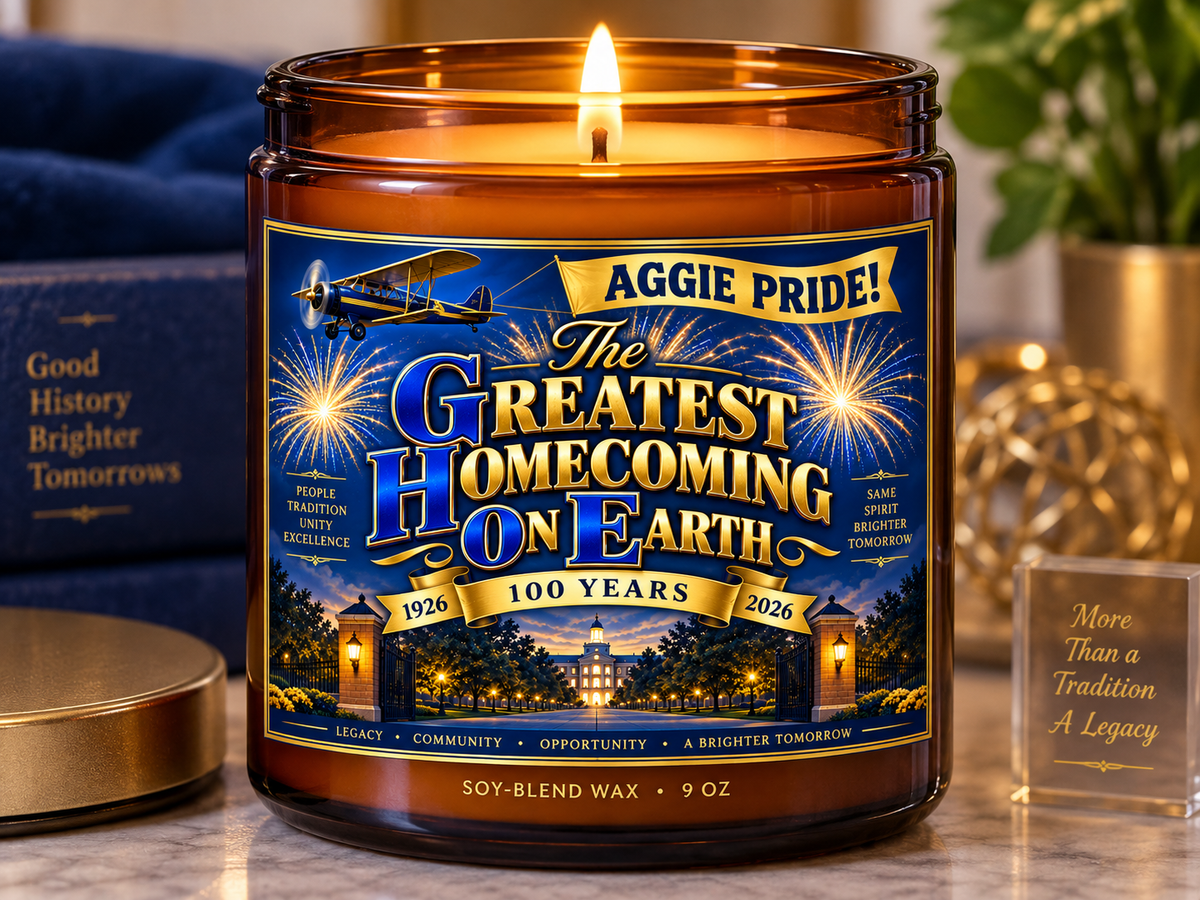 Aggie GHOE Commemorative candle